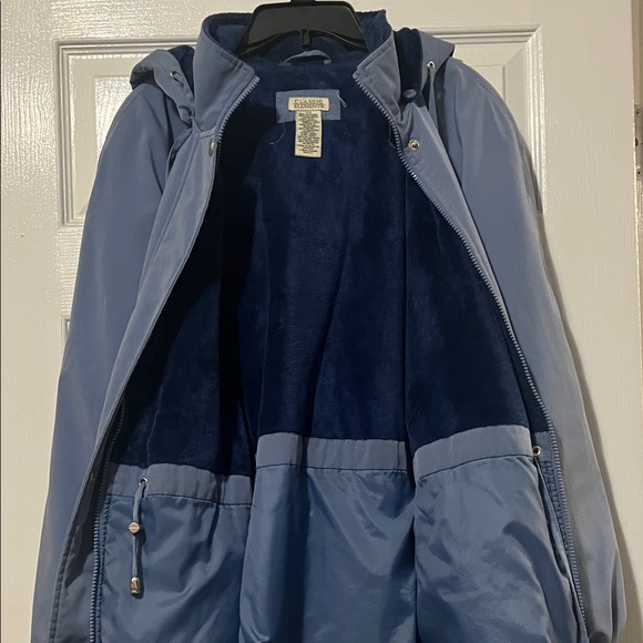 Classic Elements Women's Navy Hooded Ski Jacket - Picture 4 of 10